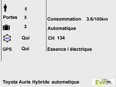 toyota auris hybrid automatic FR